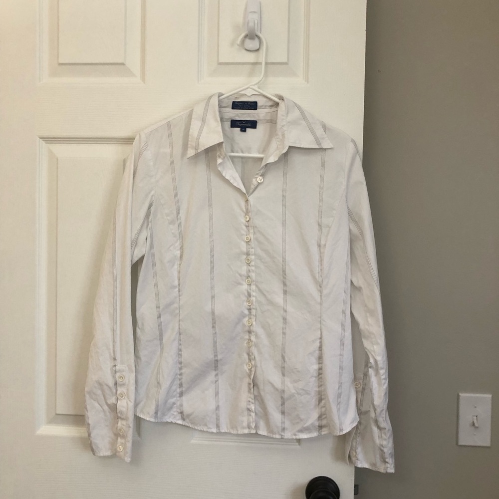 Faconnable Women's Button Down Collared Dress Shi… - image 1